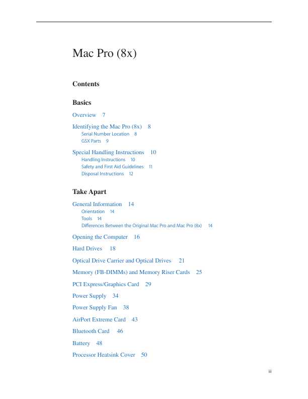 Сервисная инструкция Apple Mac Pro 8X