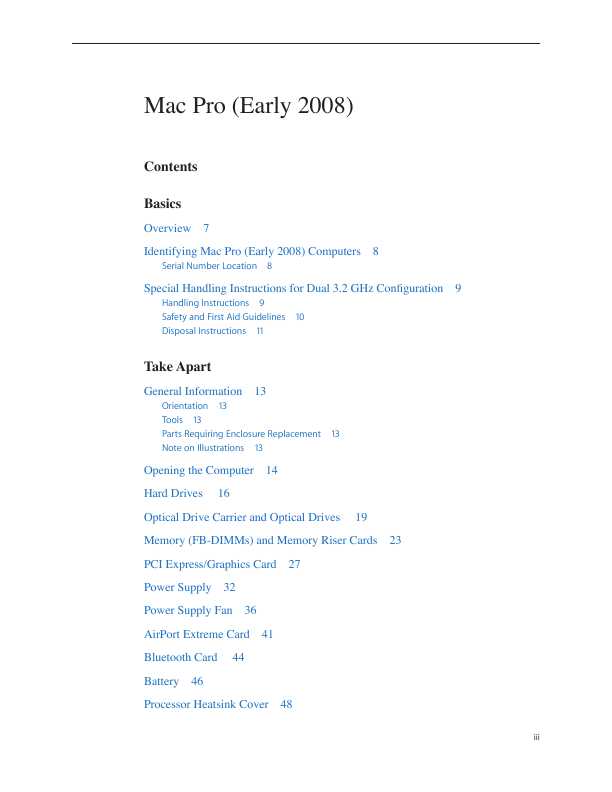 Сервисная инструкция Apple Mac Pro early '08