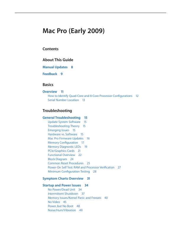 Сервисная инструкция Apple Mac Pro early '09
