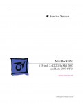 Сервисная инструкция Apple MacBook Pro 15 2.2GHZ 2.4GHZ mid \'07 late \'07