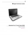 Сервисная инструкция Apple MacBook Pro 17 early \'09