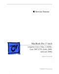 Сервисная инструкция Apple MacBook Pro 17 late \'07
