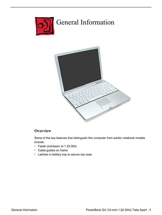 Сервисная инструкция Apple PowerBook G4 12 1GHZ