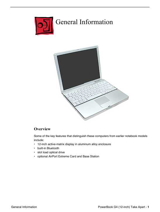 Сервисная инструкция Apple PowerBook G4 12 DVI