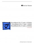 Сервисная инструкция Apple PowerBook G4 17 1.7GHZ 1.67GHZ 1.5GHZ