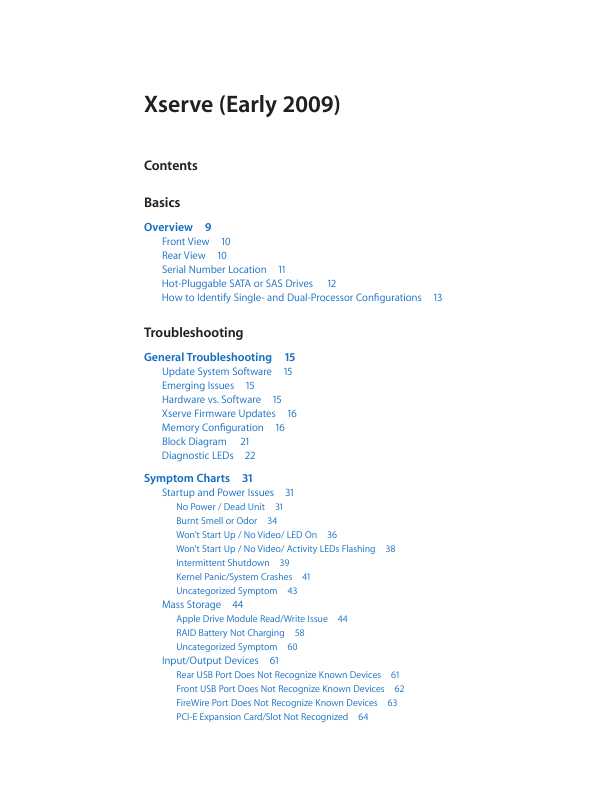 Сервисная инструкция Apple XSERVE early '09