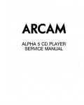 Сервисная инструкция Arcam ALPHA-5CD