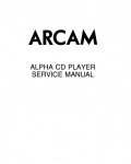 Сервисная инструкция Arcam ALPHA-CD-PLAYER