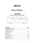 Сервисная инструкция Arcam AVP-700