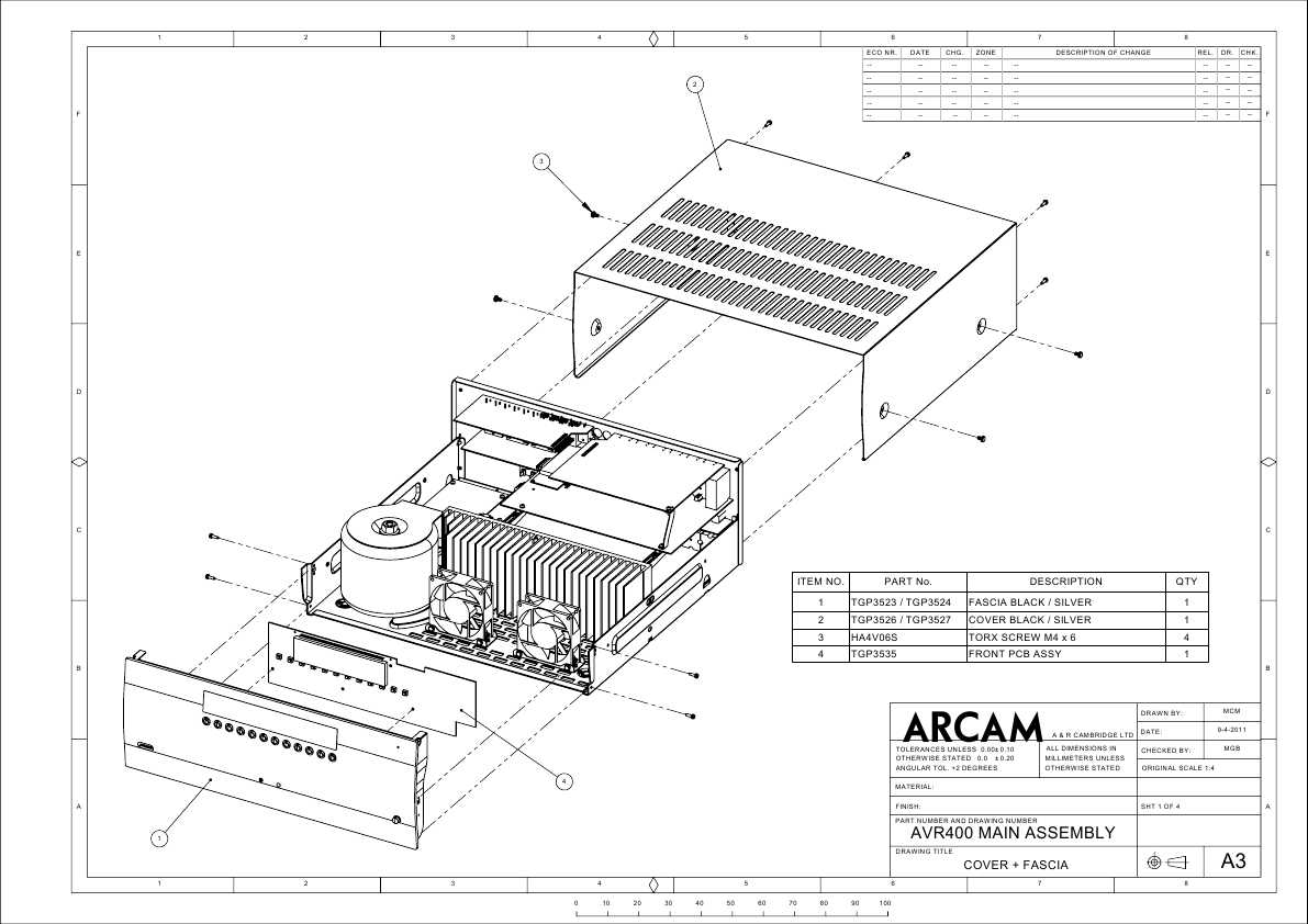 Сервисная инструкция Arcam AVR-400