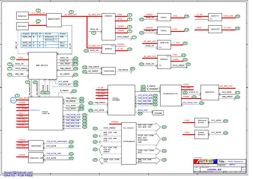 Схема Asus 1000HE