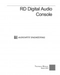 Сервисная инструкция Audioarts RD DIGITAL AUDIO CONSOLE