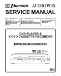 Сервисная инструкция Audiovox AXWD2003