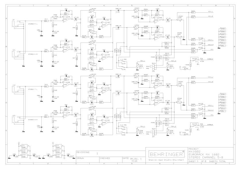 Сервисная инструкция Behringer MX1602