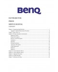 Сервисная инструкция BENQ PB8250