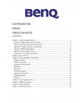 Сервисная инструкция Benq PB8260
