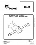 Сервисная инструкция BOBCAT 1600, 6566906, 8-87