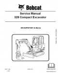 Сервисная инструкция BOBCAT 329, 10-09