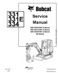 Сервисная инструкция BOBCAT 331, 334, 2-06