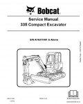 Сервисная инструкция BOBCAT 335, 10-09