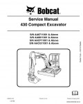 Сервисная инструкция BOBCAT 430, 9-09