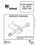 Сервисная инструкция BOBCAT 444-500-600, 6556520, 3-87
