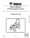 Сервисная инструкция BOBCAT CT122, 9-10