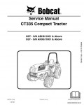 Сервисная инструкция BOBCAT CT335, 12-09