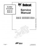 Сервисная инструкция BOBCAT CUTTER, CRUSHER, 12-01