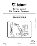 Сервисная инструкция BOBCAT E32, 2-11