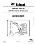 Сервисная инструкция BOBCAT E35, 2-11