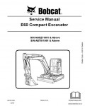 Сервисная инструкция BOBCAT E60, 10-09
