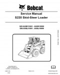 Сервисная инструкция BOBCAT S220, 6986679, 3-09