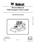 Сервисная инструкция BOBCAT T180, 6987051, 11-10