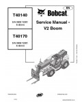 Сервисная инструкция BOBCAT T40140, T40170, V2, BOOM, 4852040, 8-03