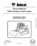 Сервисная инструкция BOBCAT T630, 10-10