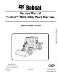 Сервисная инструкция BOBCAT TOOLCAT, 5600, 6990050, 3-11