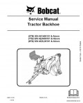 Сервисная инструкция BOBCAT TRACTOR, BACKHOE, 10-10