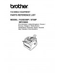 Сервисная инструкция Brother Fax 8350p, 8750p, MFC-9650 Каталог запчастей для устройстройства