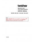 Сервисная инструкция Brother MX-2001, MX-2002, MX-2003 MAILBOX