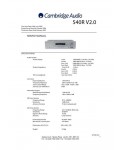 Сервисная инструкция Cambridge Audio 540R v2