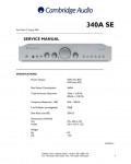 Сервисная инструкция Cambridge Audio AZUR-340A, SE