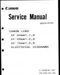 Сервисная инструкция Canon EF-50-1.8, EF-28-2.8, EF-15-2.8