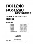Сервисная инструкция Canon FAX-L240, FAX-L290
