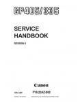 Сервисная инструкция CANON GP335, GP405 (Service Handbook)
