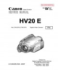 Сервисная инструкция Canon HV-20E