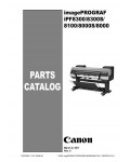 Сервисная инструкция Canon iPF8300, iPF8100, iPF8000 (Parts Catalog)