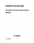 Сервисная инструкция Canon iR3225, iR3230, iR3235, iR3245 PARTS CATALOG