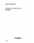 Сервисная инструкция Canon LBP-3410, LBP-3460, LBP-6280K