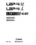 Сервисная инструкция Canon LBP-4Uб LBP-4I, LBP-430